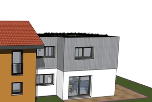 Anbau an ein bestehendes Einfamilienhaus in Holzständerbauweise