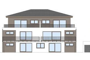 Planung eines Mehrfamilienhauses mit 7 Wohneinheiten und Tiefgarage in Hohenlinden